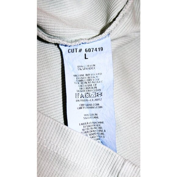 nwt OBEY Services Graphic Stevie Baby Tee in Surf Spray - Size L - Picture 10 of 14